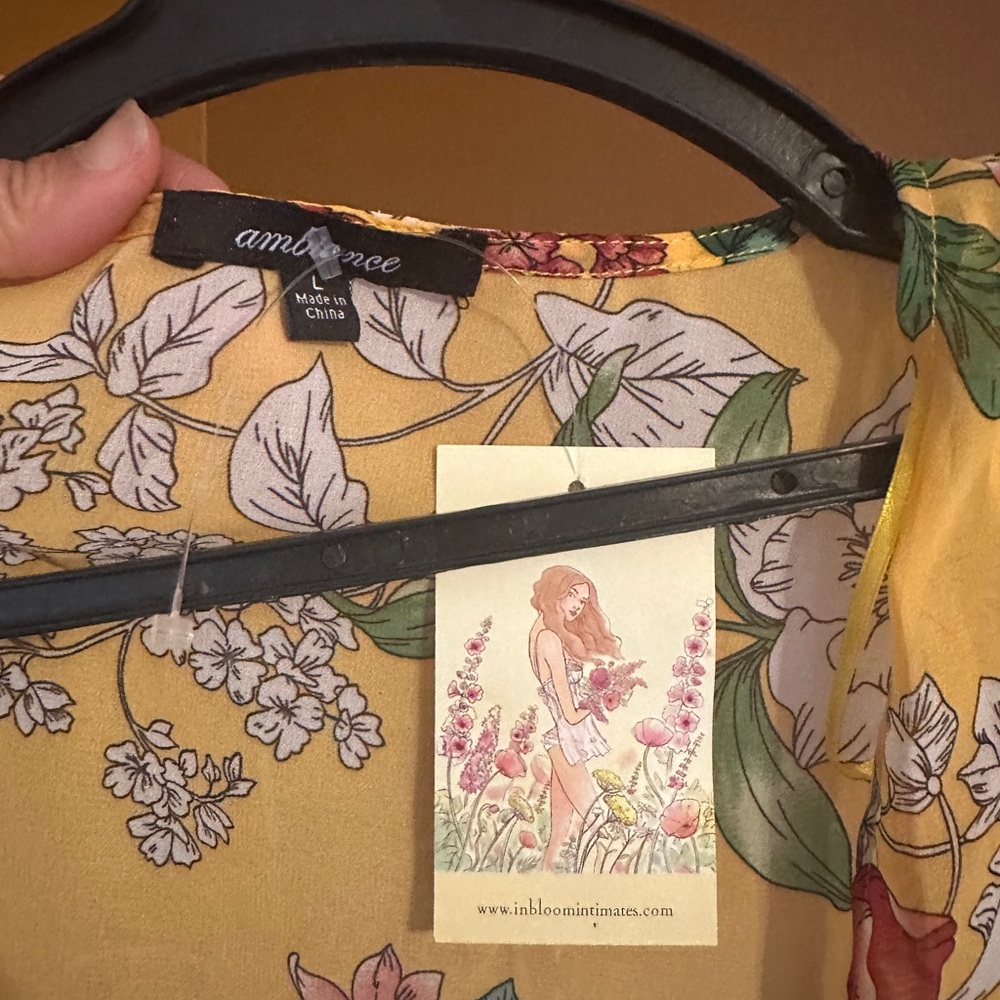 Ambiance Yellow Floral Tank Top - Picture 3 of 6